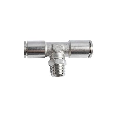 Metal Pu Fitting T-joint 10mm 1/4' M